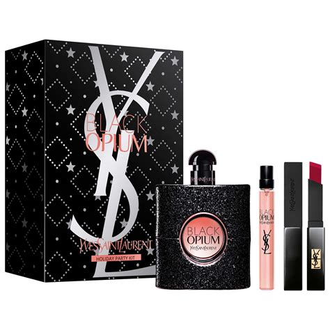 yves saint laurent black opium 50ml cena|opium black gift set boots.